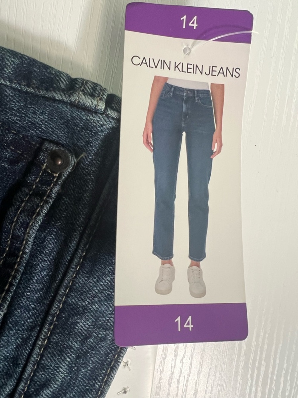 Calvin Klein Jeans Women's Dark Blue Straight Leg Jeans